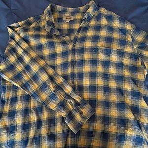 Men’s Big and Tall Longe Sleeve Flannel Shirt